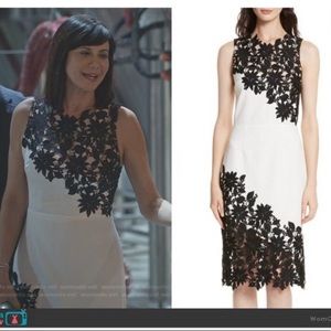 NWOT Alice & Olivia gorgeous white and black dress